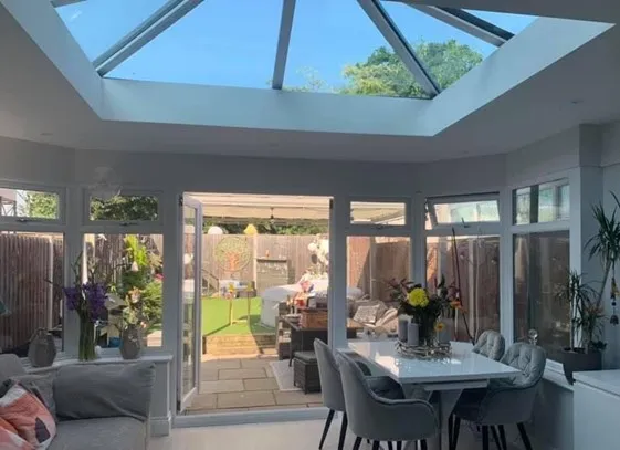 Skypod roof lantern on a Medway conservatory for natural light