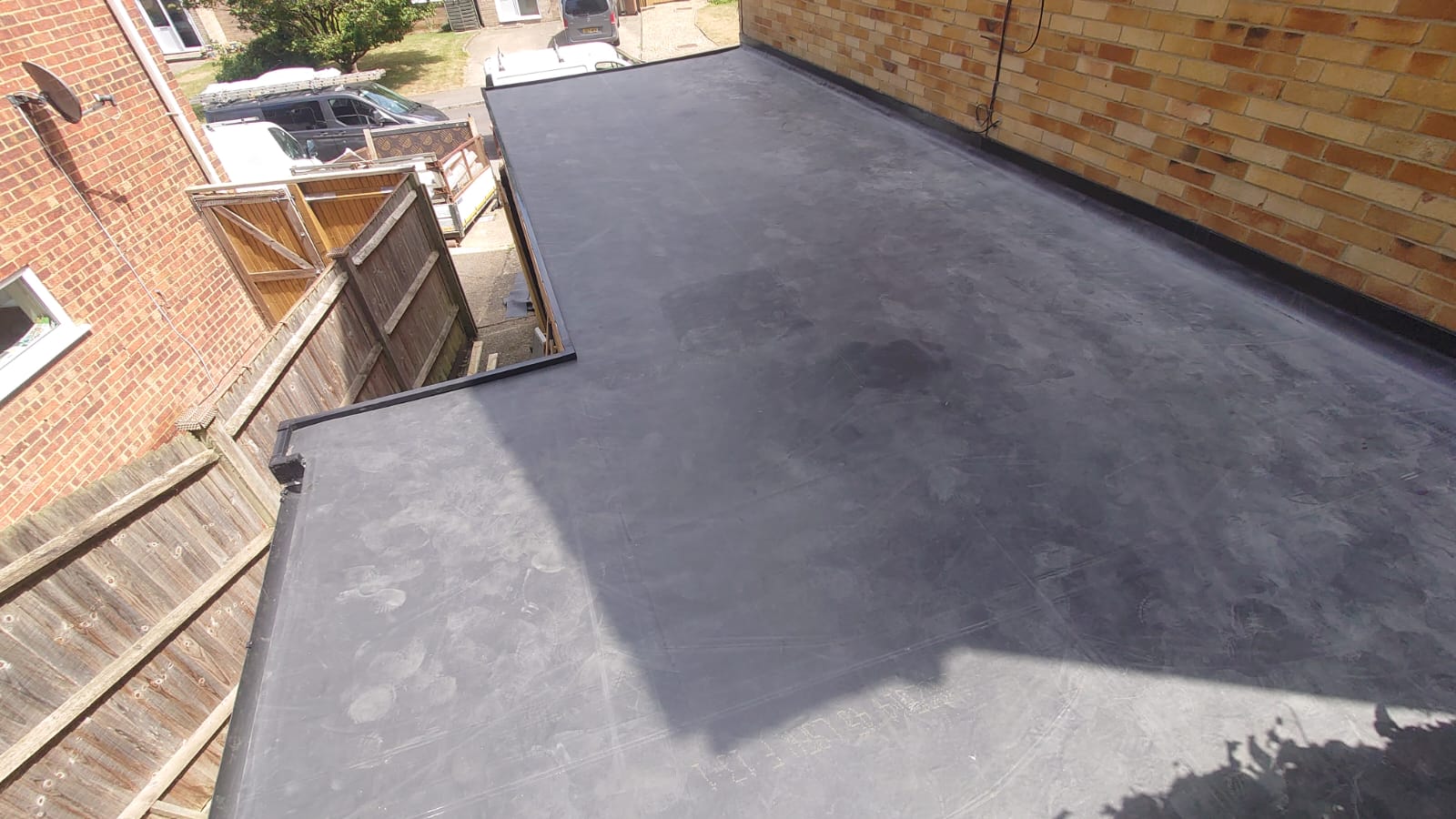 Replacement EPDM Roof over Garage